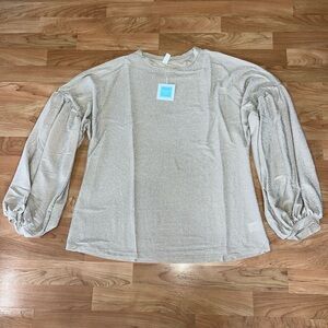 Hayden Beige Long Sleeve Blouse